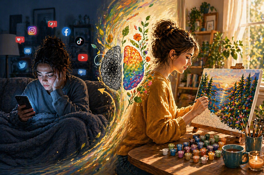 How Paint by Numbers Helps Reduce Screen Time and Boost Brain Health