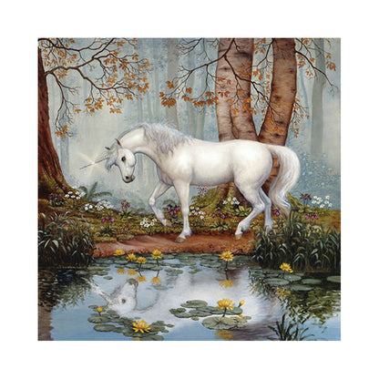 Unicorn by the Lily Pond - 40x50 cm paint by numbers kit