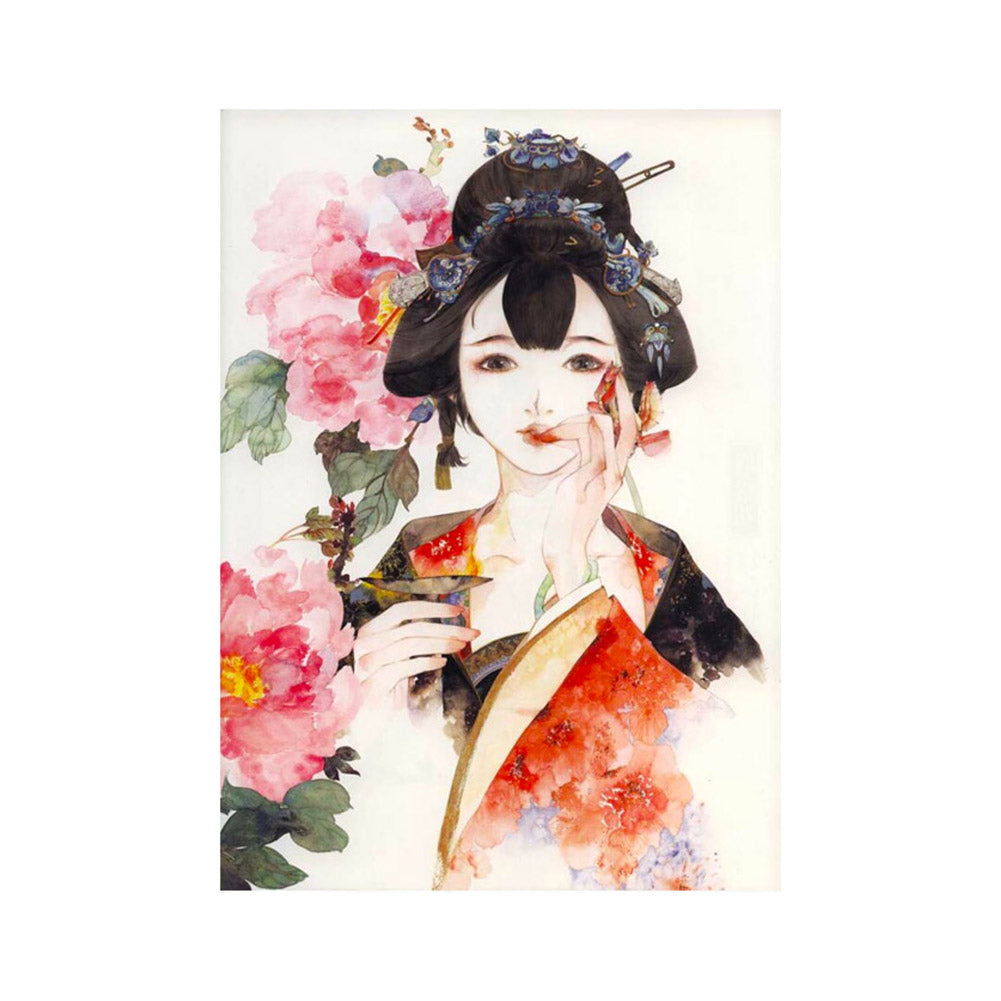 Elegant Woman with Peonies - 40x50 cm paint by numbers kit