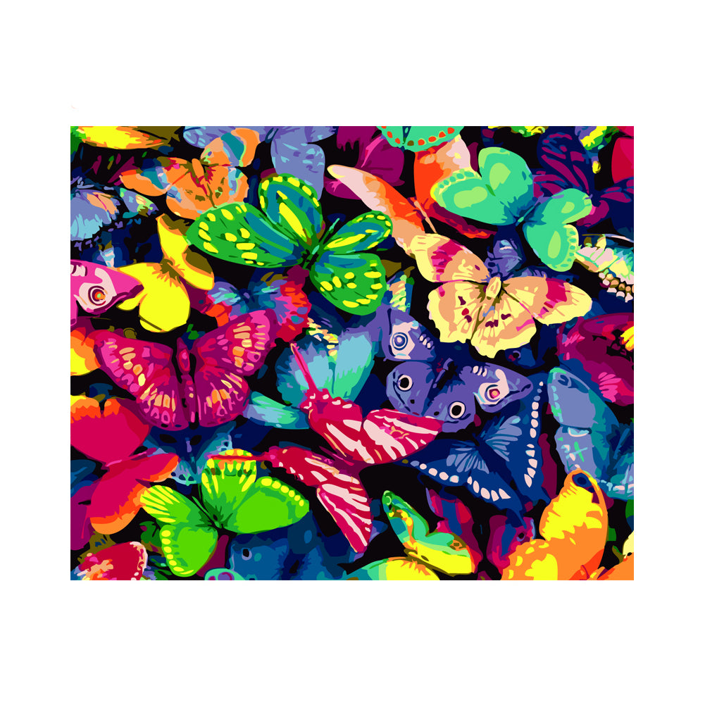 Vibrant Butterfly Garden - 40x50 cm paint by numbers kit