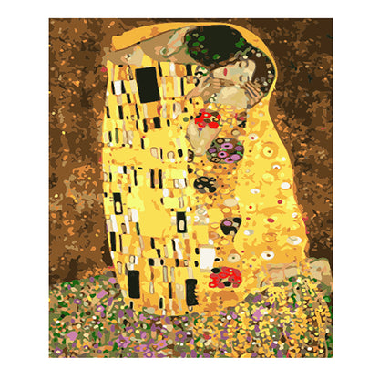 Golden Embrace Mosaic - 40x50 cm paint by numbers kit