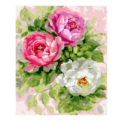 Pastel Garden Roses - 40x50 cm paint by numbers kit