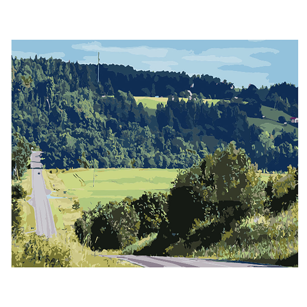 Rolling Country Road - 40x50 cm paint by numbers kit