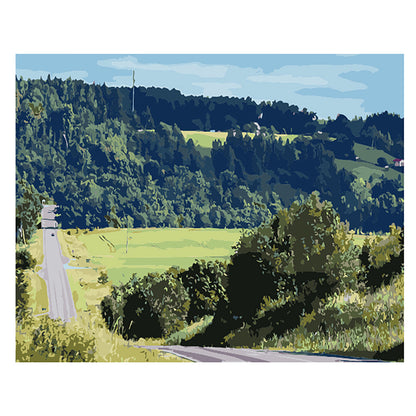 Rolling Country Road - 40x50 cm paint by numbers kit