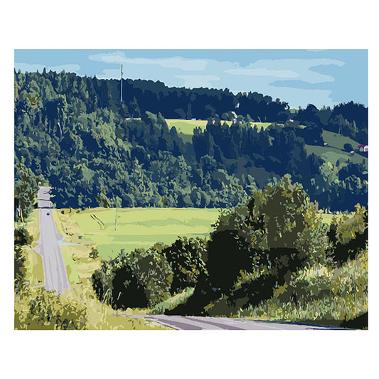 Rolling Country Road - 40x50 cm paint by numbers kit