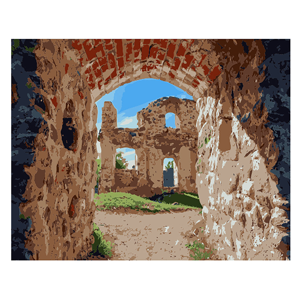 Ancient Stone Ruins - 40x50 cm paint by numbers kit