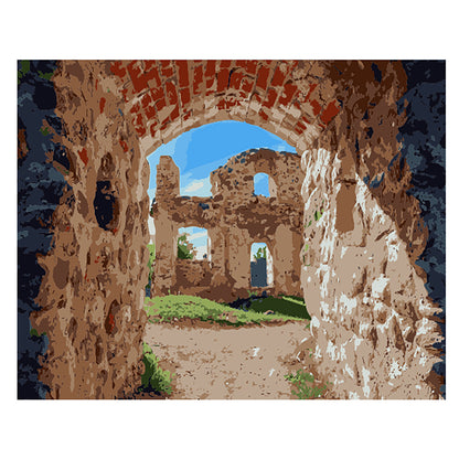Ancient Stone Ruins - 40x50 cm paint by numbers kit