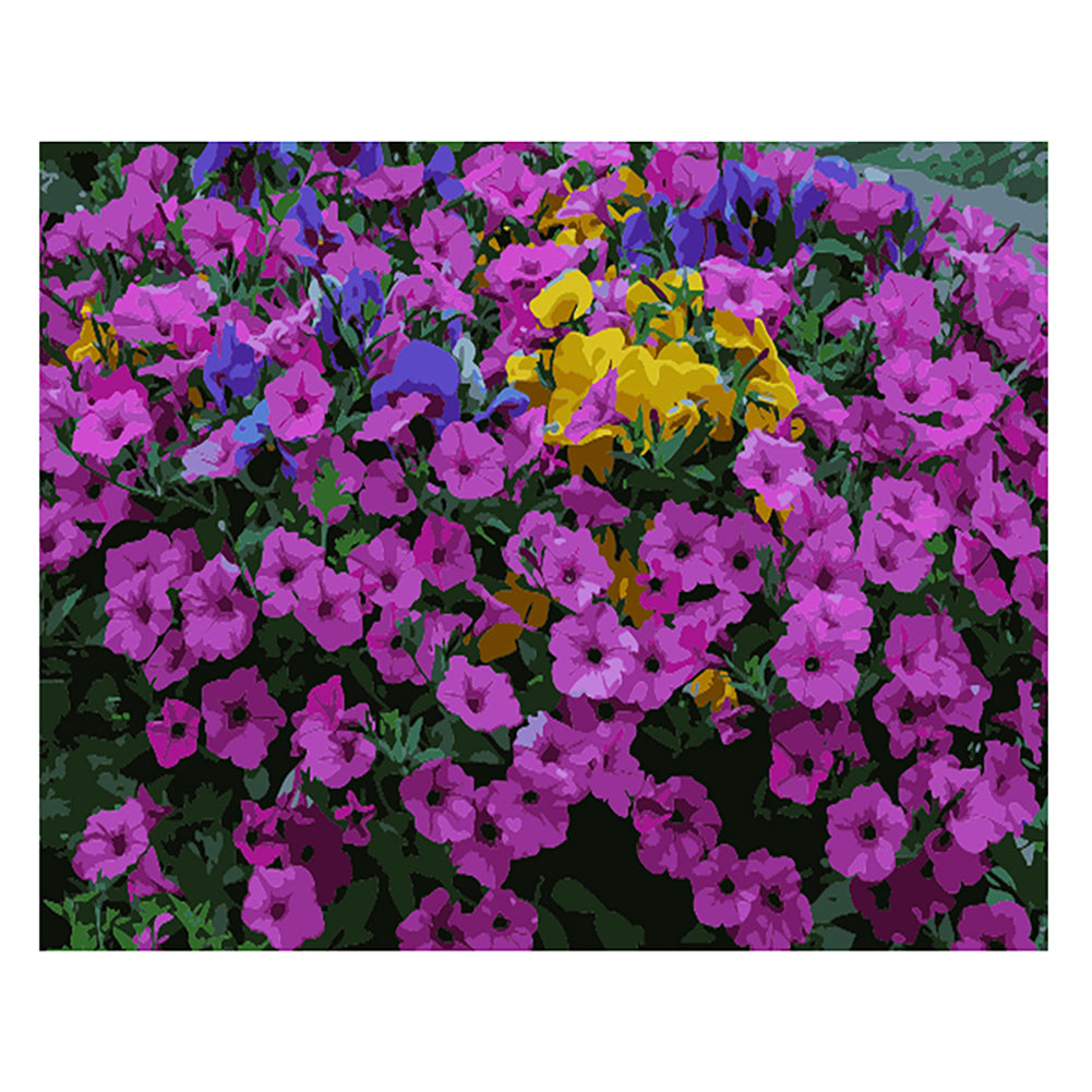Vibrant Petunia Garden - 40x50 cm paint by numbers kit