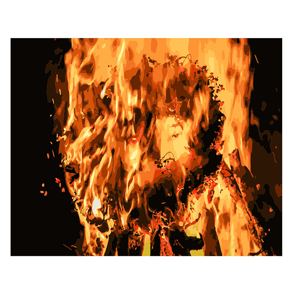 Blazing Campfire Flames - 40x50 cm paint by numbers kit
