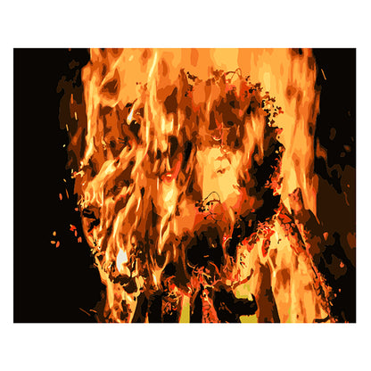 Blazing Campfire Flames - 40x50 cm paint by numbers kit