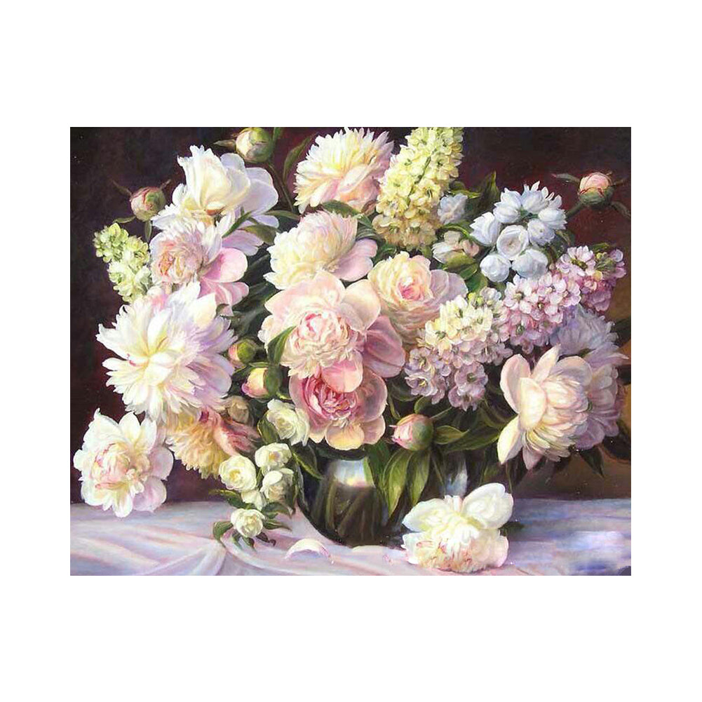 Blush Garden Bouquet - 40x50 cm paint by numbers kit