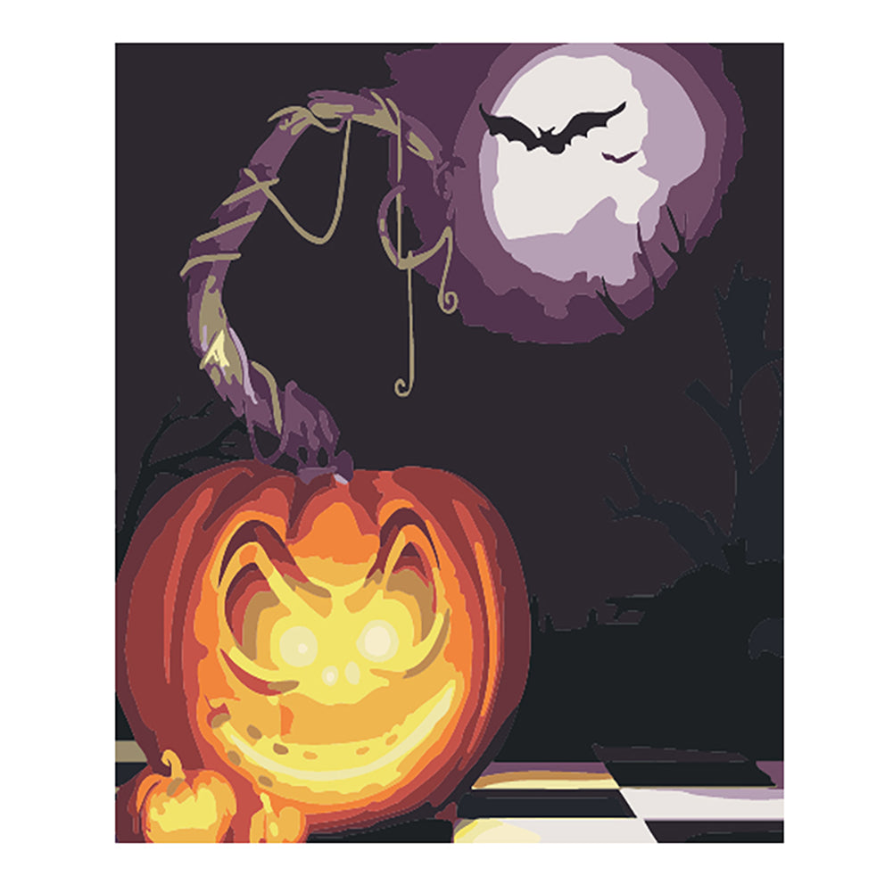Spooky Pumpkin Moon - 40x50 cm paint by numbers kit
