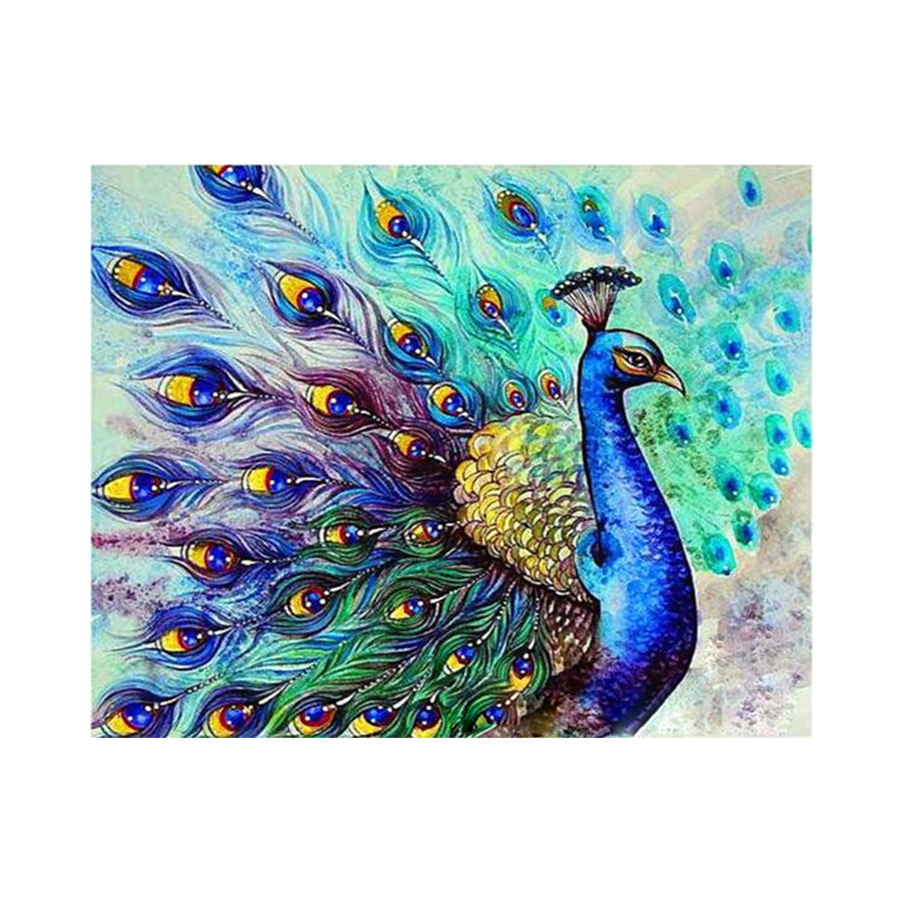 Jeweled Peacock Splendor - 40x50 cm paint by numbers kit