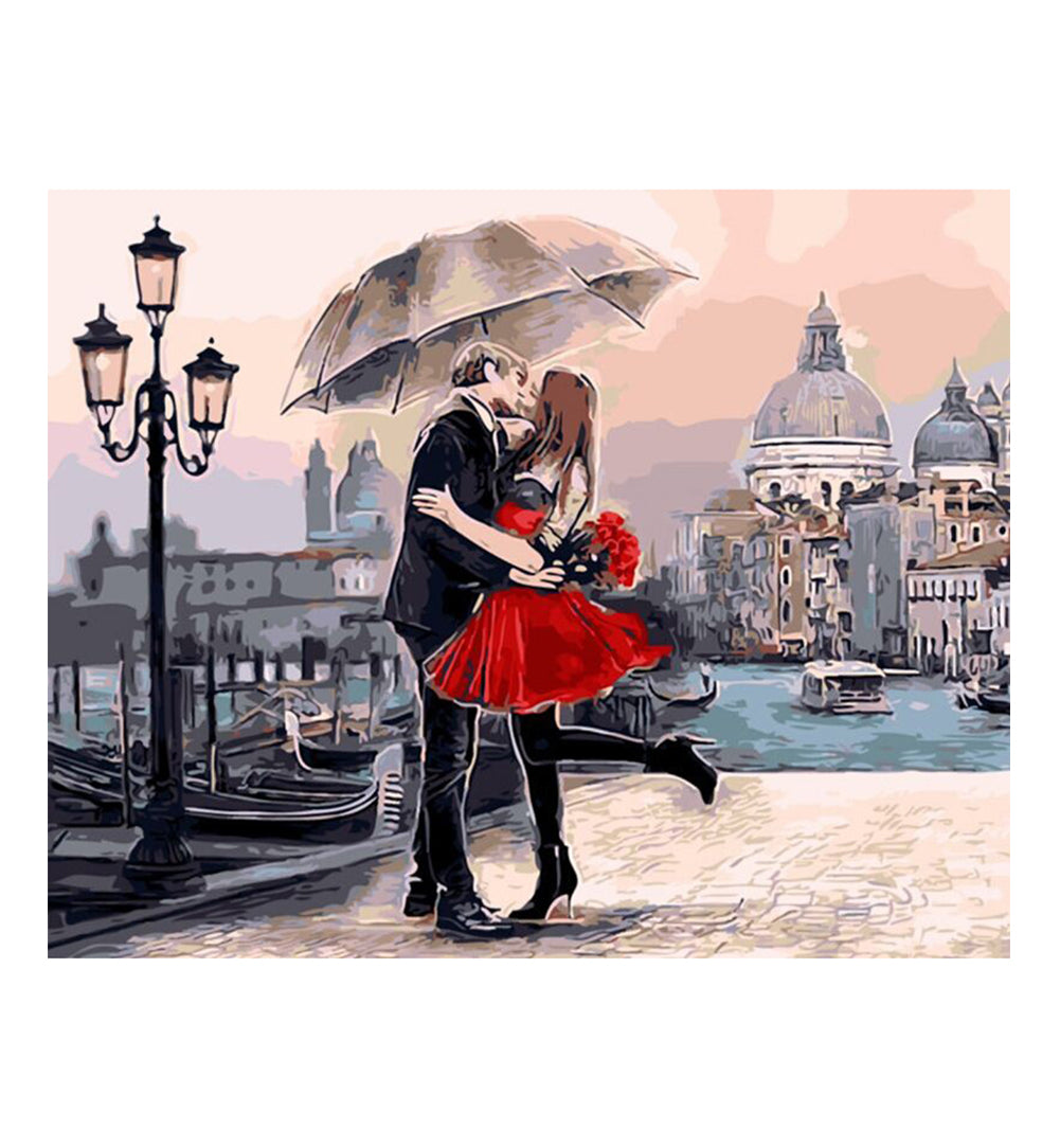 Romantic Kiss in Venice - 40x50 cm paint by numbers kit