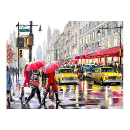 Rainy Day in New York - 40x50 cm paint by numbers kit
