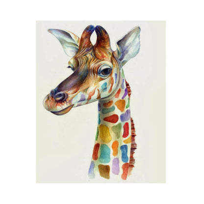 Colorful Giraffe Portrait - 40x50 cm paint by numbers kit