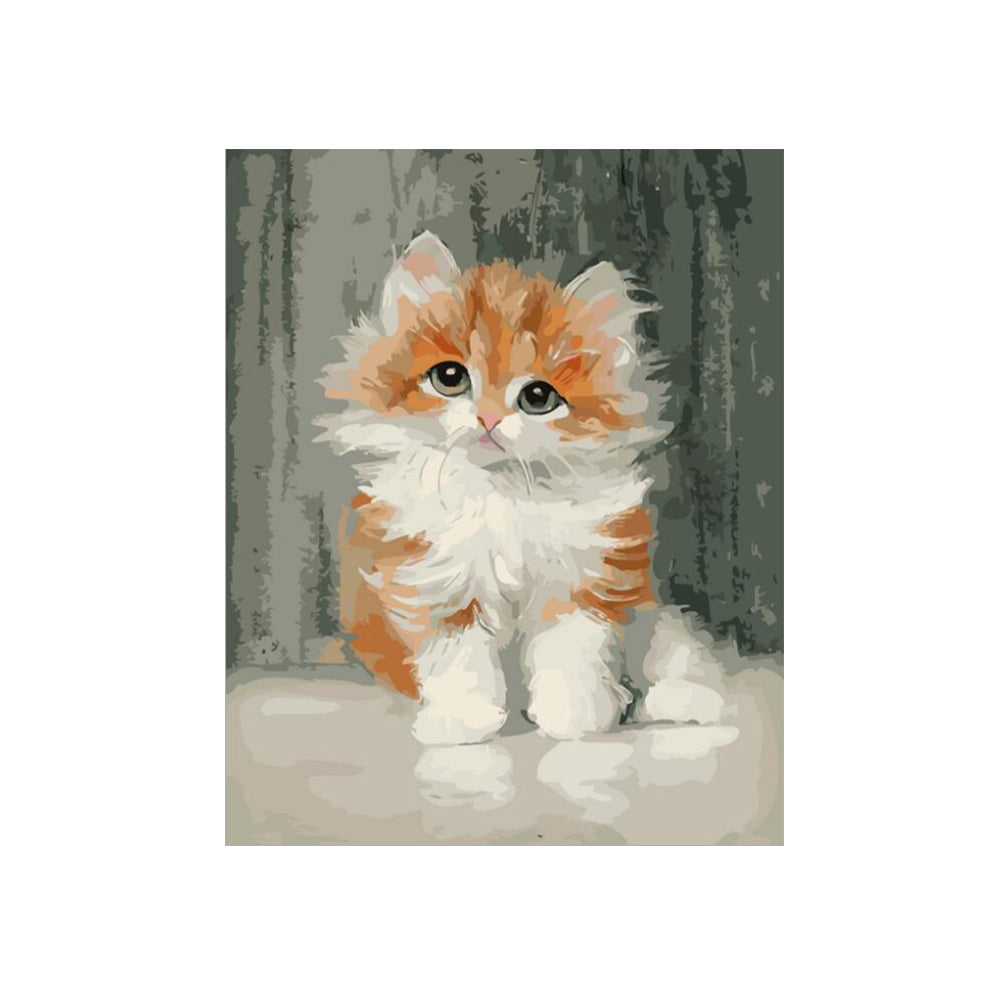 Sweet Orange Kitten - 40x50 cm paint by numbers kit