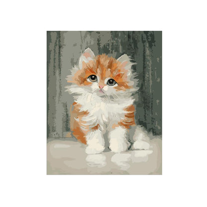 Sweet Orange Kitten - 40x50 cm paint by numbers kit