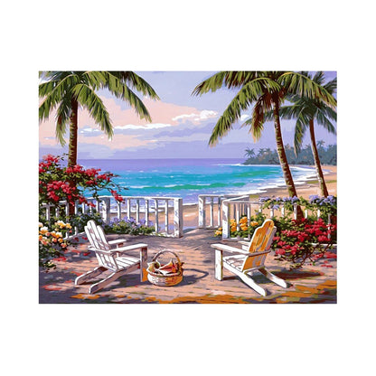 Tropical Beach Retreat - 40x50 cm paint by numbers kit