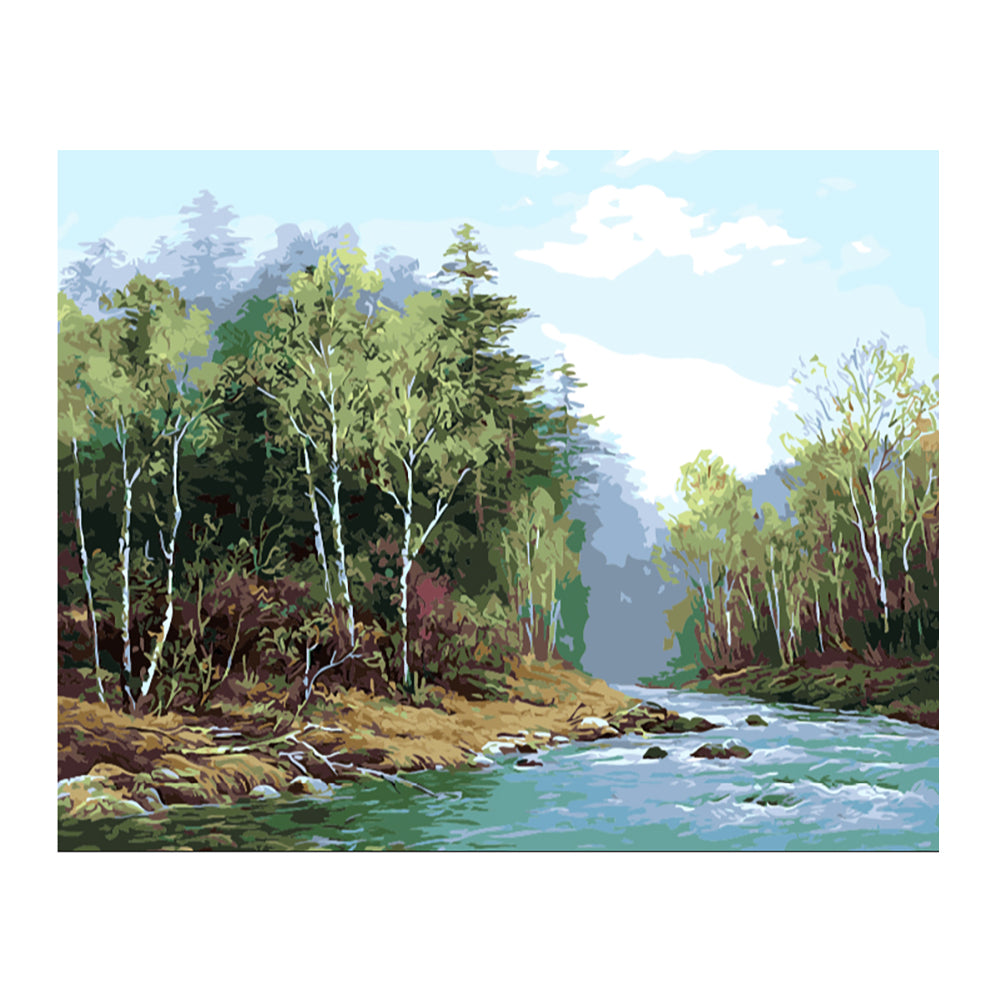 Peaceful Spring River - 40x50 cm paint by numbers kit