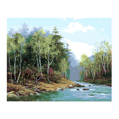 Peaceful Spring River - 40x50 cm paint by numbers kit