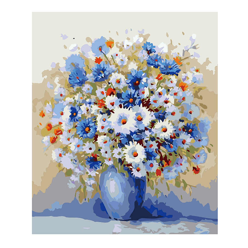 Blue Wildflower Bouquet - 40x50 cm paint by numbers kit