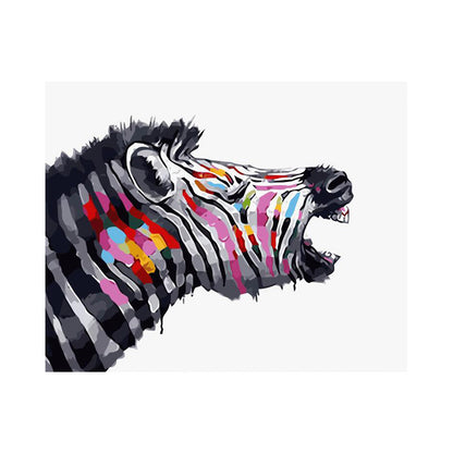 Color Splash Zebra - 40x50 cm paint by numbers kit