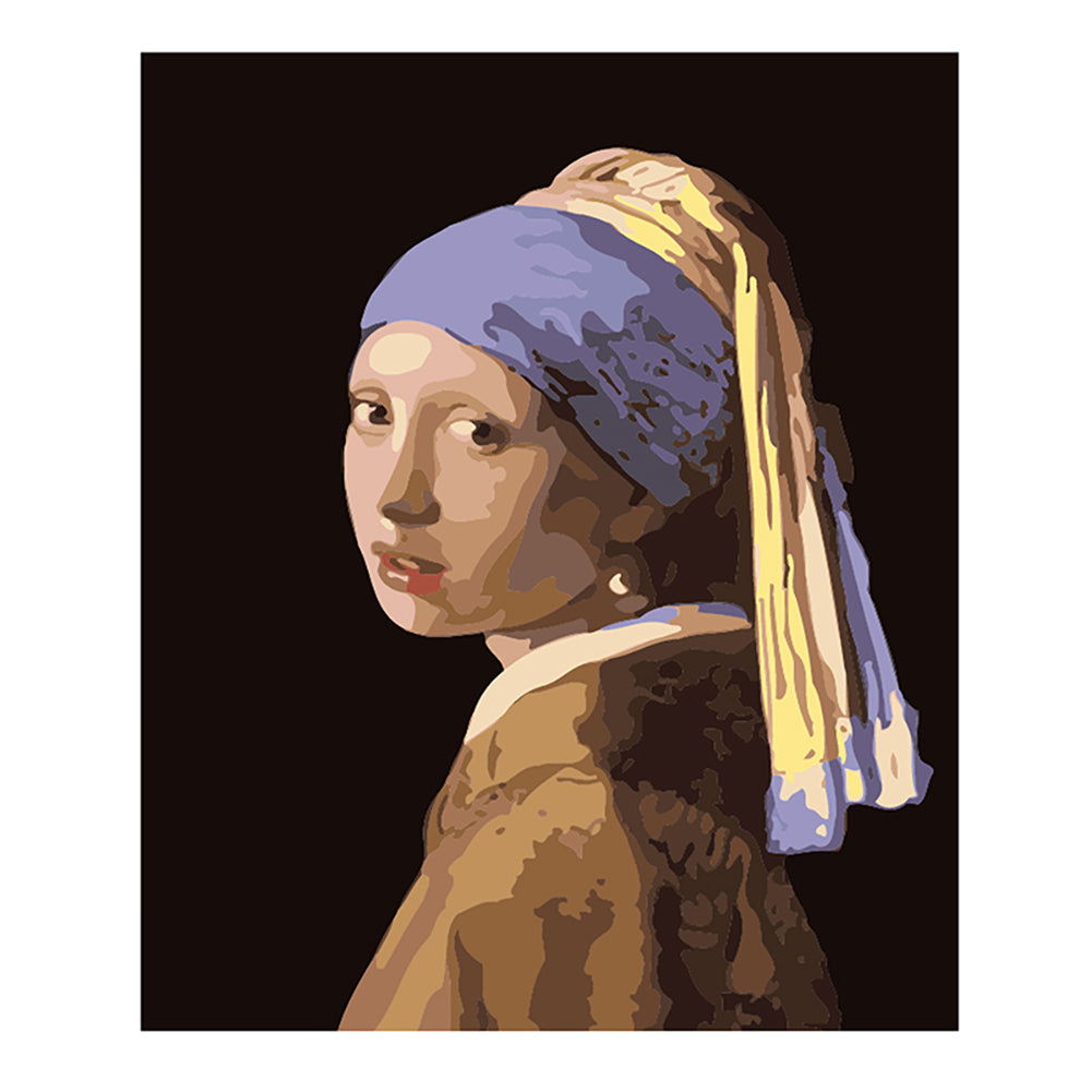 Pearl Earring Portrait - 40x50 cm paint by numbers kit
