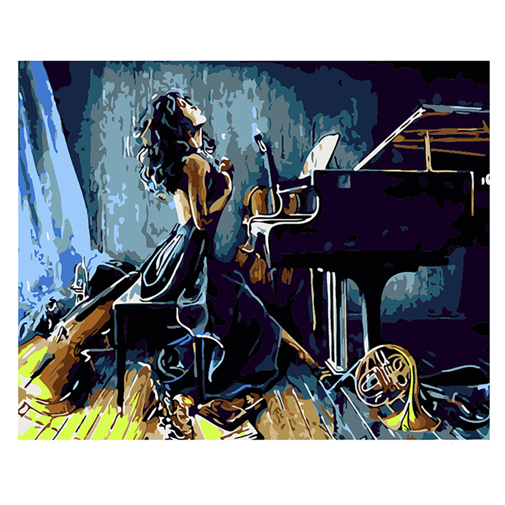 Midnight Piano Serenade - 40x50 cm paint by numbers kit