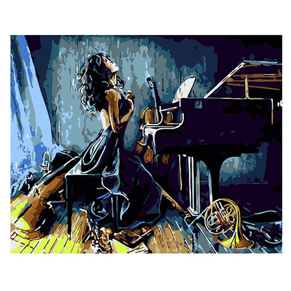Midnight Piano Serenade - 40x50 cm paint by numbers kit