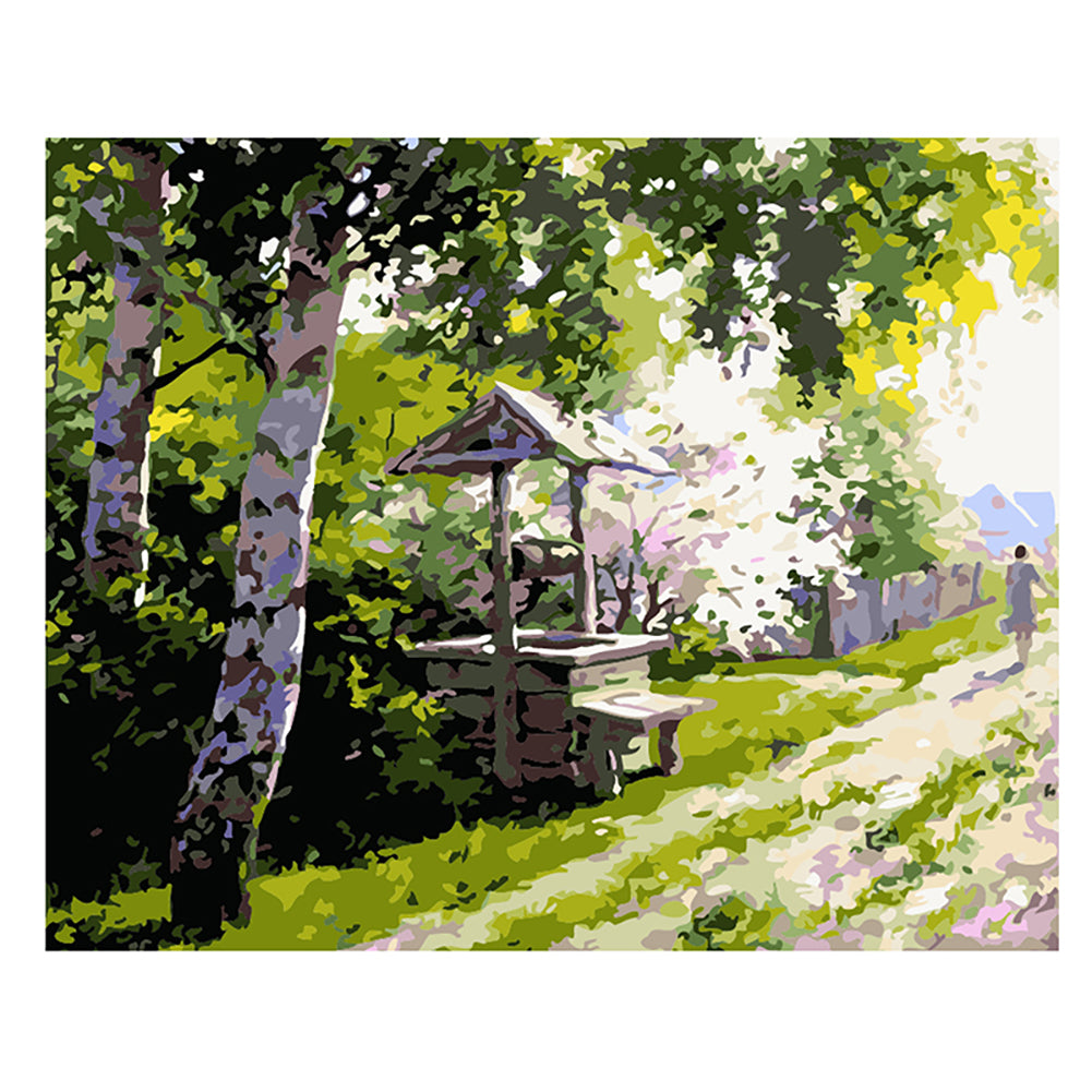 Sunlit Garden Well - 40x50 cm paint by numbers kit