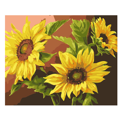 Golden Sunflower Trio - 40x50 cm paint by numbers kit
