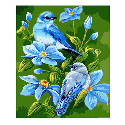 Bluebirds and Blossoms - 40x50 cm paint by numbers kit