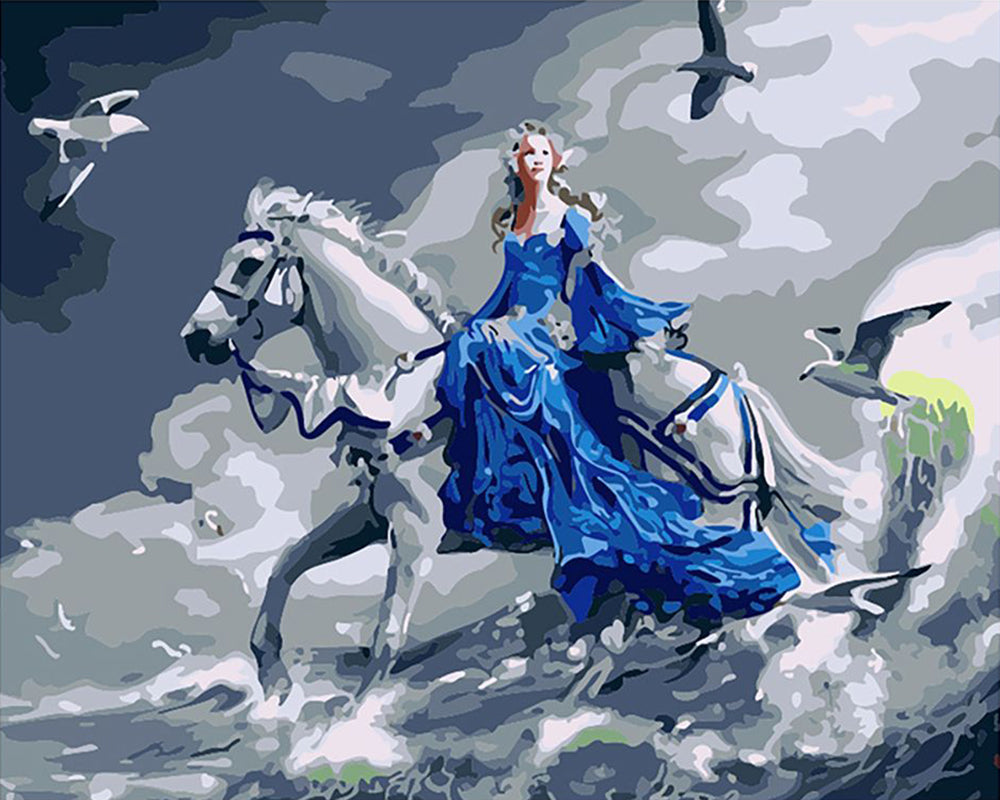 Lady of the Stormy Sea - 40x50 cm paint by numbers kit