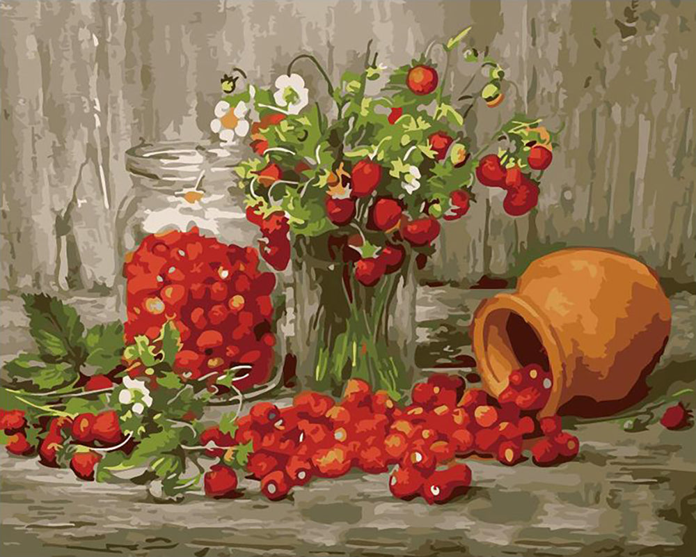 Rustic Cherry Harvest - 40x50 cm paint by numbers kit