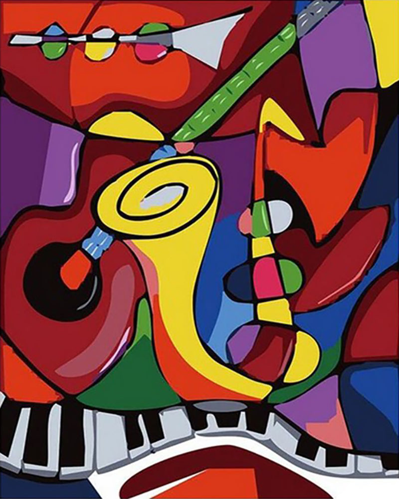 Colorful Jazz Melody - 40x50 cm paint by numbers kit