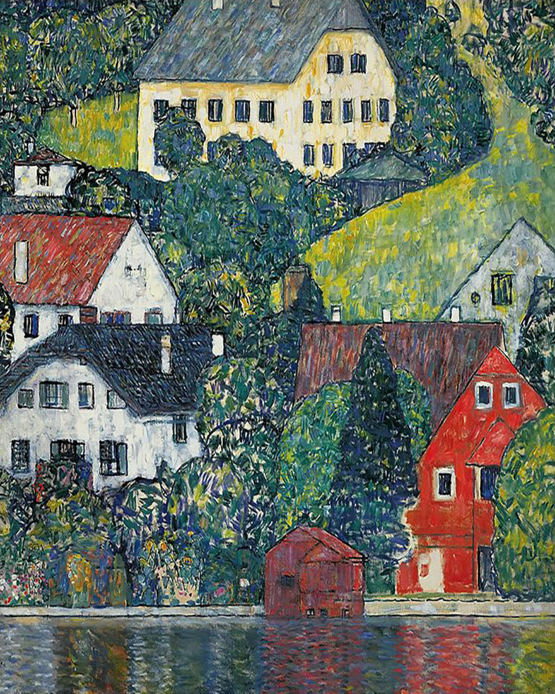 Lakeside Village - 40x50 cm paint by numbers kit