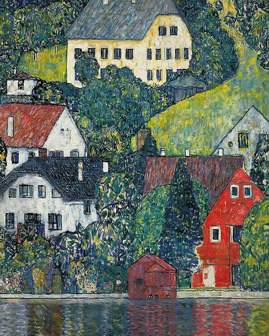 Lakeside Village - 40x50 cm paint by numbers kit