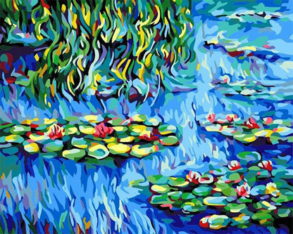Water Lily Garden - 40x50 cm paint by numbers kit