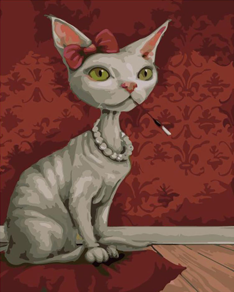 Elegant Sphynx Cat - 40x50 cm paint by numbers kit