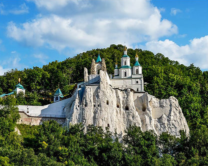 Clifftop White Monastery - 40x50 cm paint by numbers kit