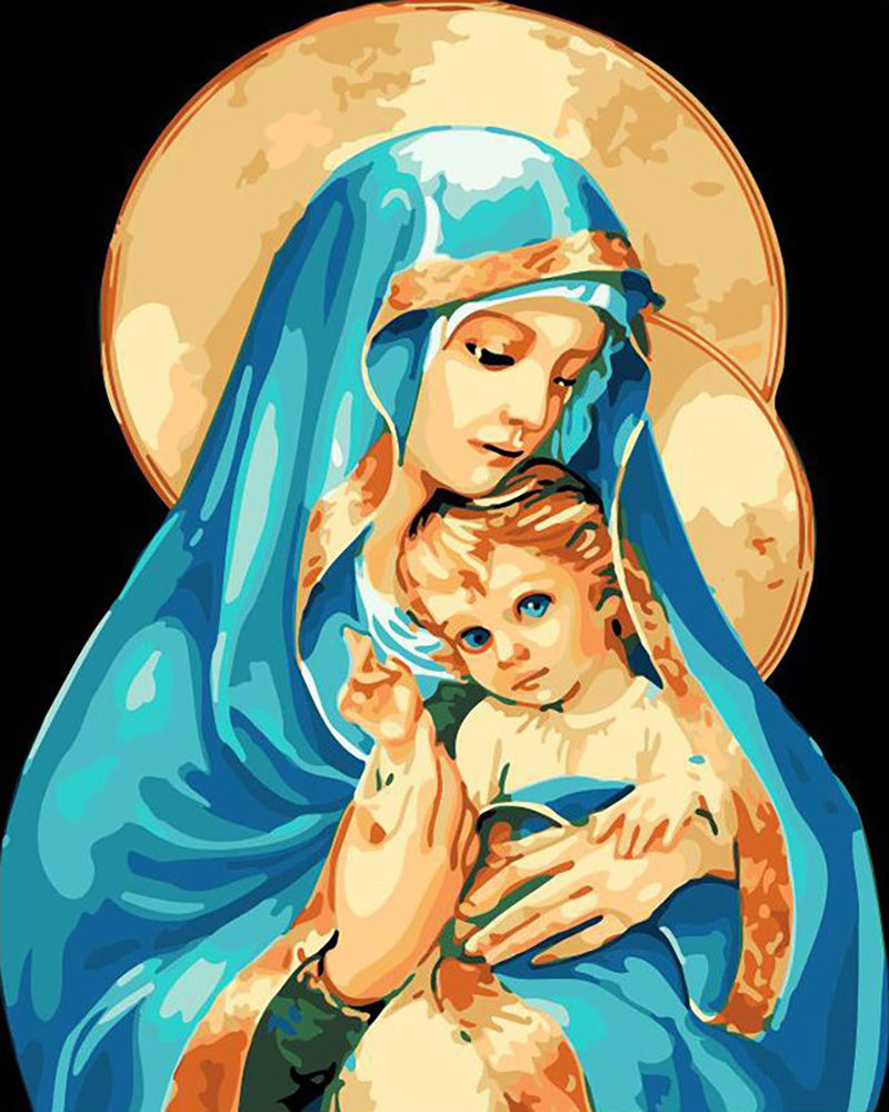 Madonna and Child - 40x50 cm paint by numbers kit