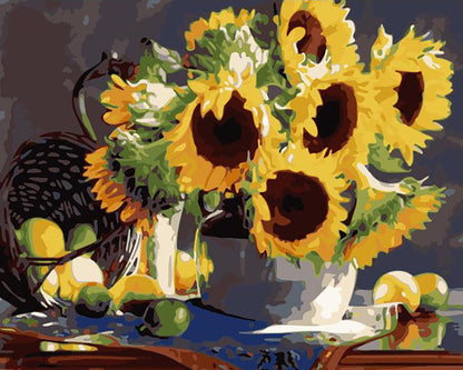 Sunflower Fruit Still Life - 40x50 cm paint by numbers kit