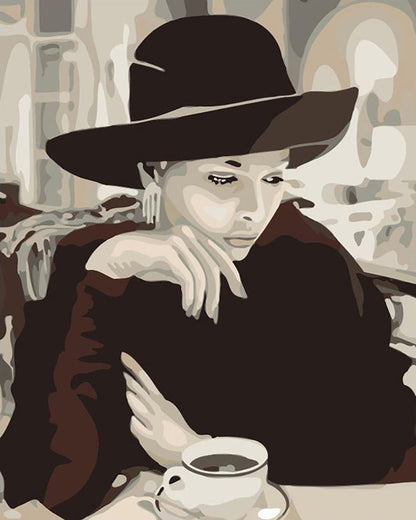Quiet Coffee Moment - 40x50 cm paint by numbers kit