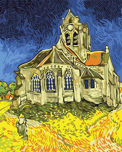 Church Beneath the Blue Sky - 40x50 cm paint by numbers kit