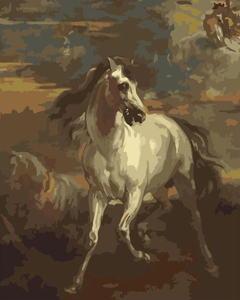 Vintage Horse in Motion - 40x50 cm paint by numbers kit