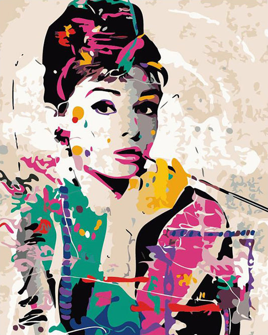 Colorful Vintage Elegance - 40x50 cm paint by numbers kit