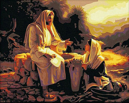 Sacred Teaching at Sunset - 40x50 cm paint by numbers kit