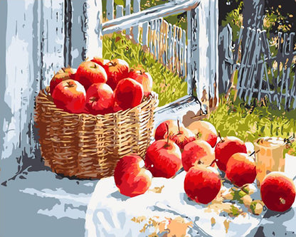 Sunny Apple Harvest - 40x50 cm paint by numbers kit