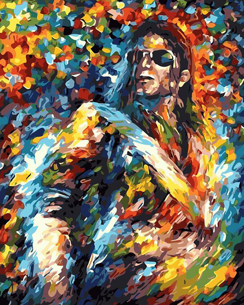 Colorful Pop Music Icon - 40x50 cm paint by numbers kit